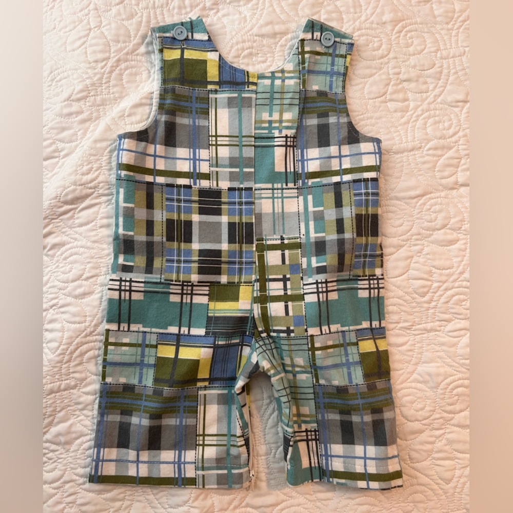 Funtasia! too flannel plaid onesie